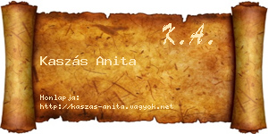 Kaszás Anita névjegykártya